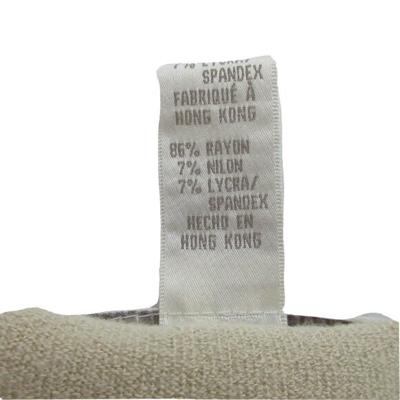 Jones New York Shell Size Large Beige Short Sleeve Rounded Neck Pullover Career - Picture 4 of 7